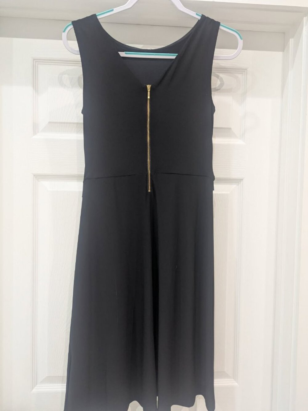 CB Established 1962 Black Sleeveless Zip Front Dress | Size 6